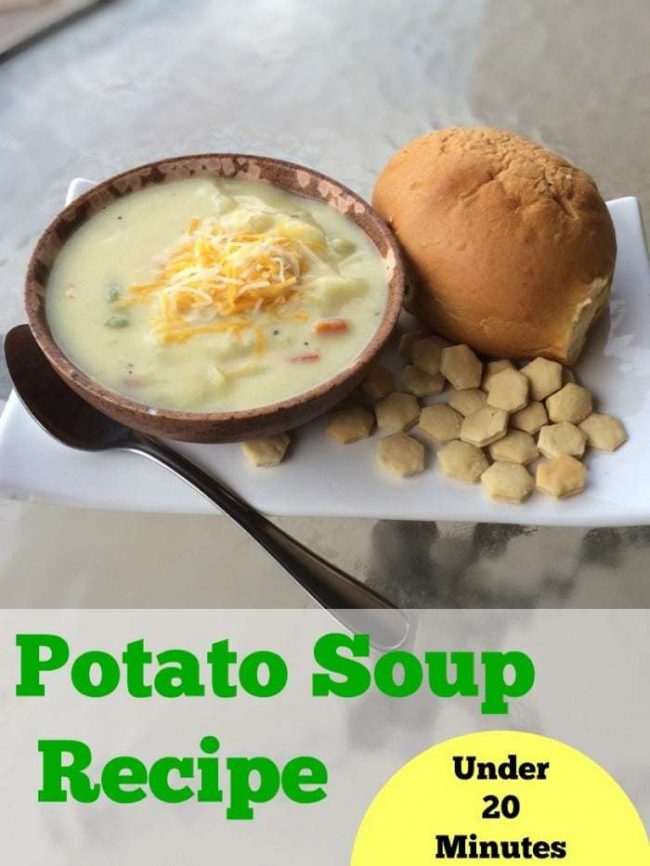 3-Ingredient Easy Potato Soup Recipe - A Mom's Take