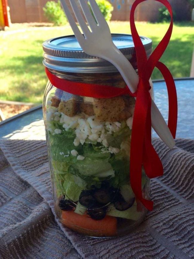 So easy! I love salads in a mason jar as they are quick and perfect on the go - and they help me eat healthier all summer! Three yummy salad recipes included making lunch a snap!