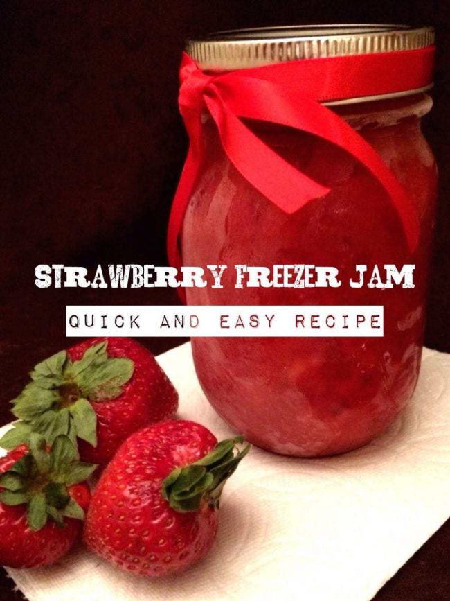 Super easy Strawberry Freezer Jam recipe! It is kid-friendly to make and delicious for everyone. My family’s favorite recipe with instant pectin – tried and true!