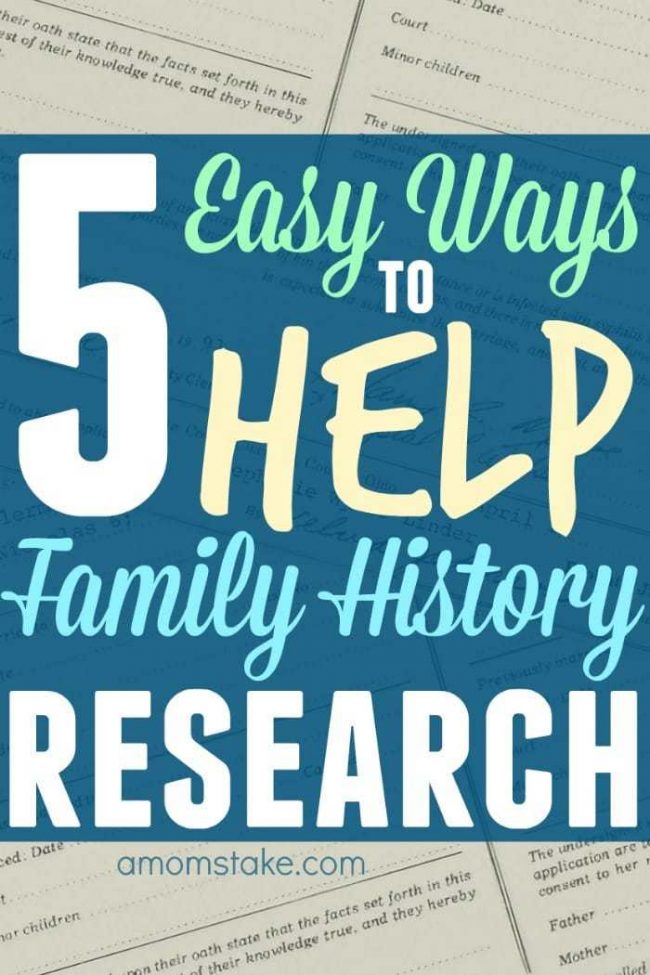 what is family history research