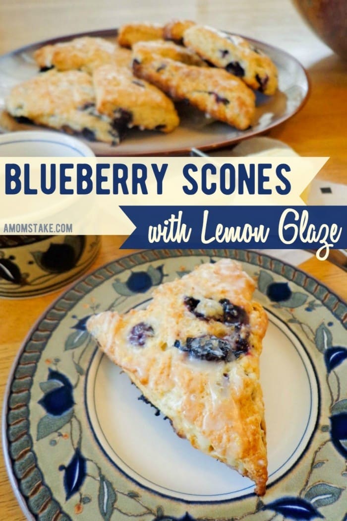Blueberry Scones with Lemon Glaze Recipe