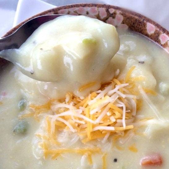 3-Ingredient Easy Potato Soup Recipe - A Mom's Take