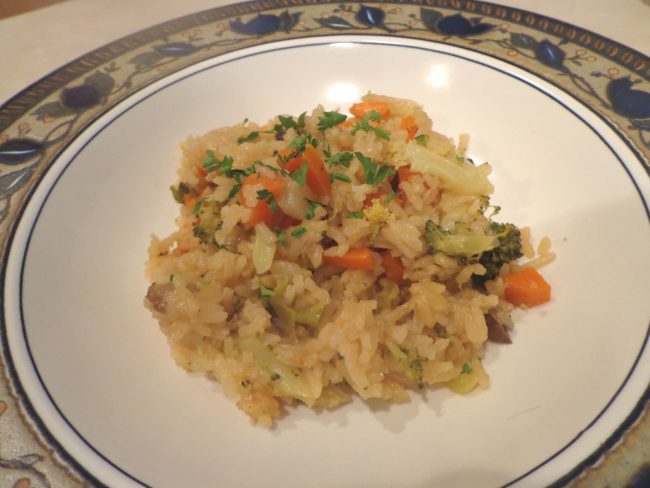 Easy Vegetable Rice final no parmesan