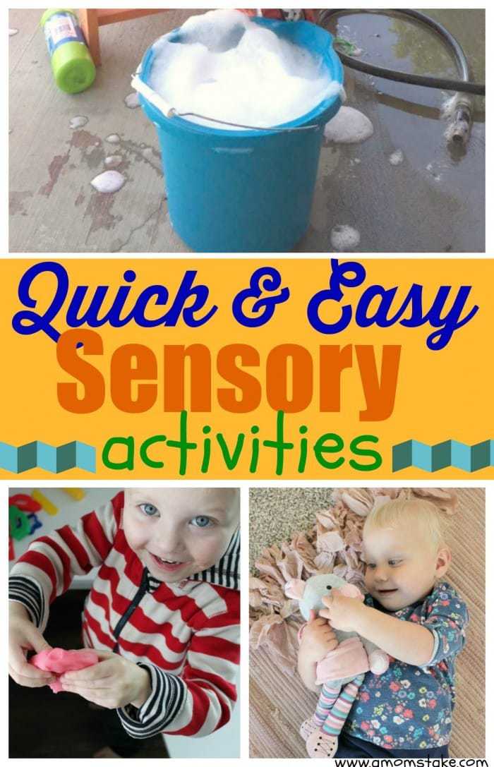5 Quick & Easy Sensory Activities