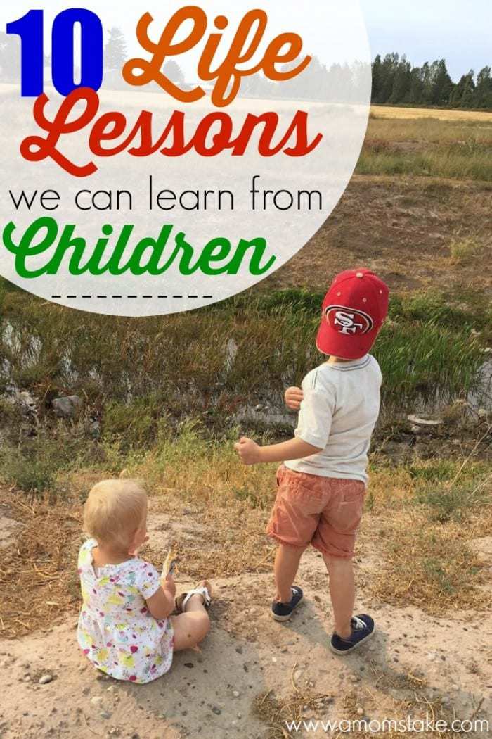 There are so many things we can learn from our kids. We're sharing 10 life lessons we're learning from our children. Parenting can be hard, but there is so much we gain as a mom or dad and caring for our babies.