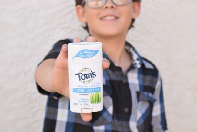 Tom's of Main. Natural deodorant is safe for teens. 