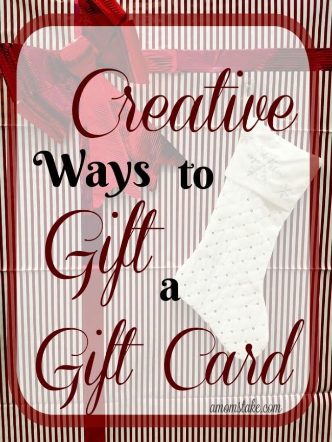 Creative Ways to gift a gift card