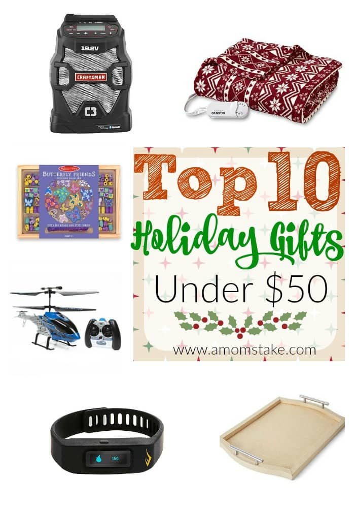 Top 10 Holiday Gifts Under $50 + Giveaway  A Mom's Take