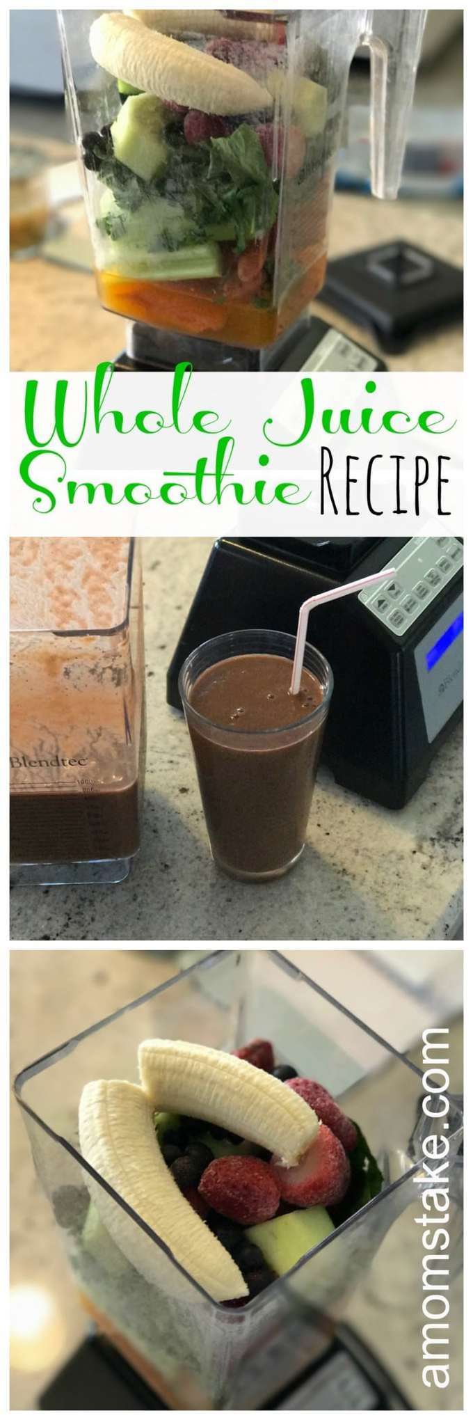 Try a whole juice smoothie today. This recipe is wonderful! It’s my new favorite go-to meal when I want something healthy but don’t have time to spend making a meal.