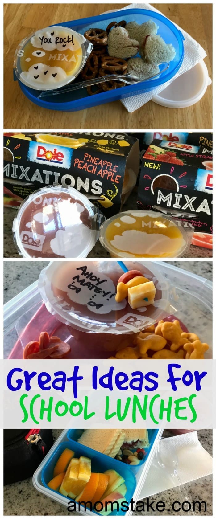 Creative Lunch Ideas with DOLE Mixations