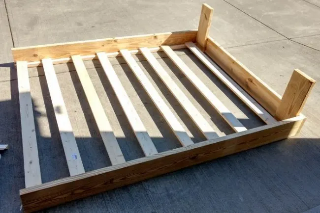 queen headboard and frame tutorial