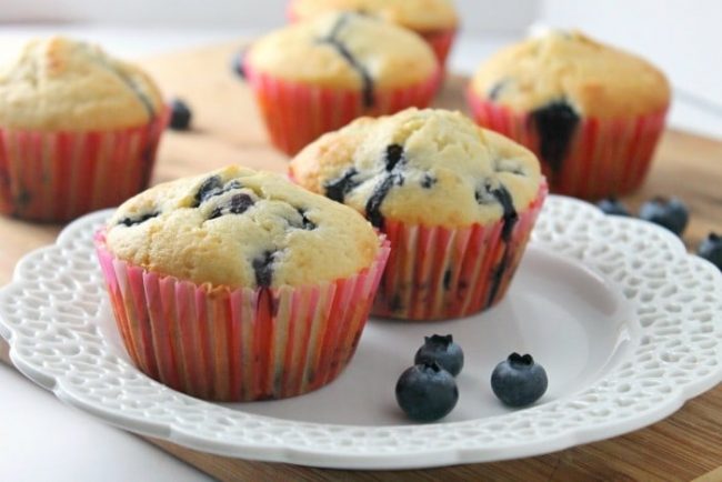 Blueberry Sour Cream Muffins