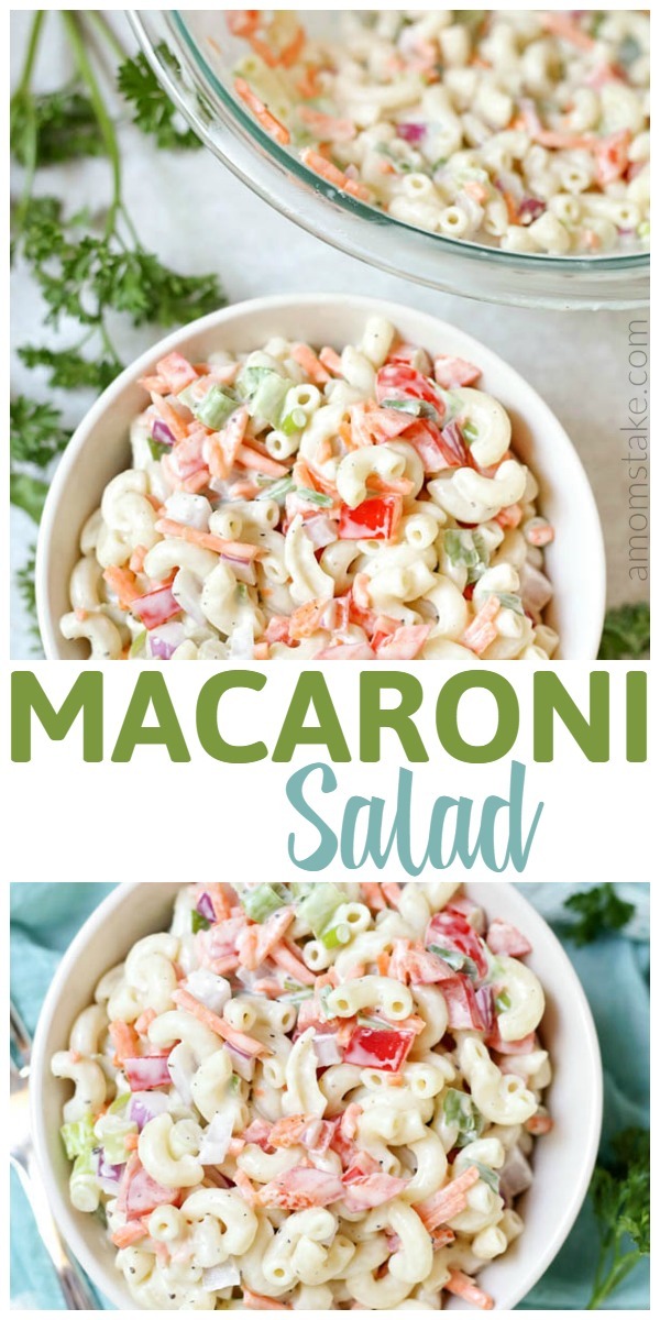 This flavorful macaroni salad is the best we've ever tried! So easy to make and perfect for picnics and barbecues. Perfect side dish recipes for summer.