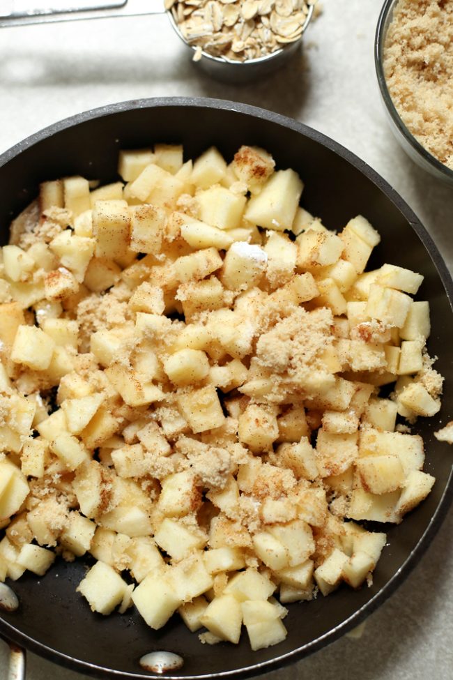 A fun and fruity cookie, this twist on traditional apple cobbler brings a warm and tasty cookie recipe you'll love! These apple cobbler cookies have a warm crumbly topping and sweet fruity inside.