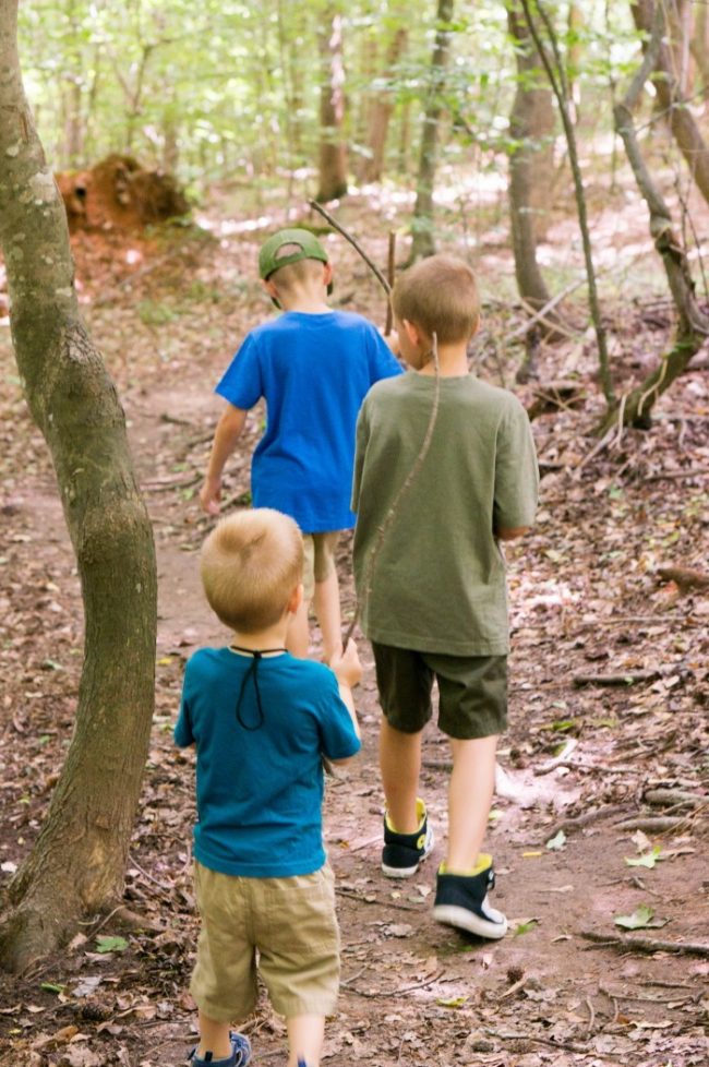 hiking with kids