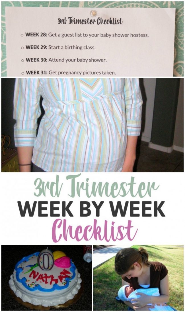 A week-by-week look and to-do list to get you through your 1st trimester of pregnancy! A pregnant mom-to-be's best friend for tackling all the major tasks during pregnancy.