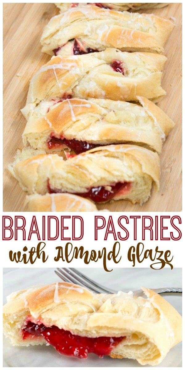 Butter Braid Pastries and Almond Glaze Recipe Braided Pastries