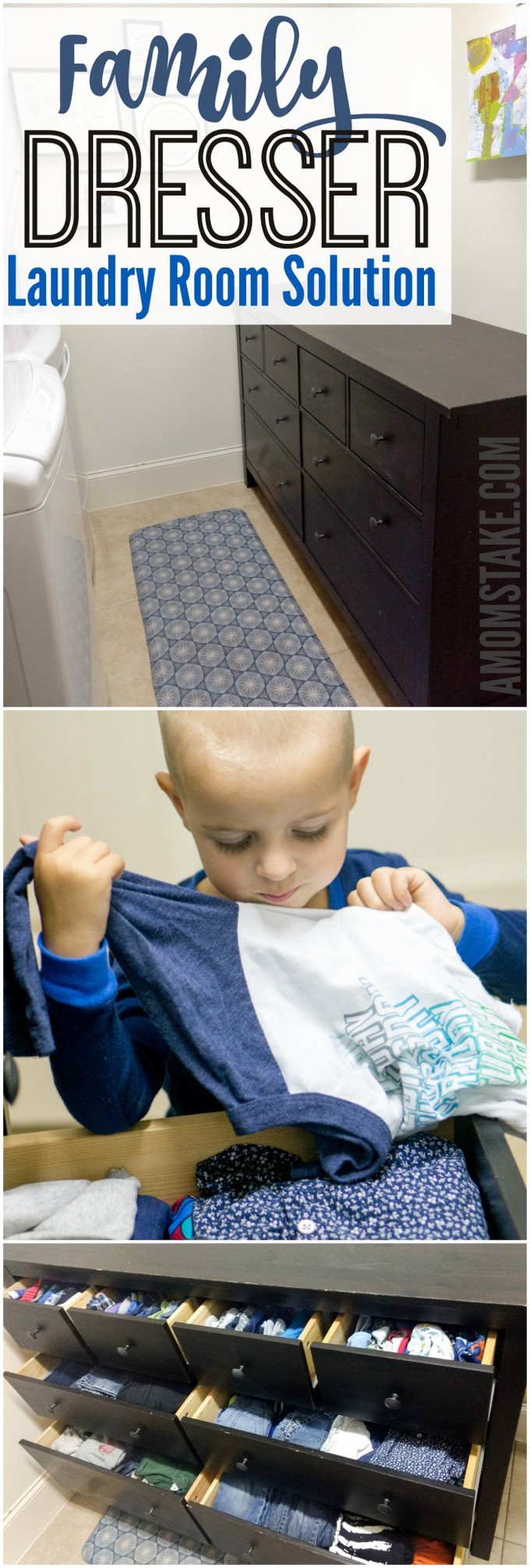 Family Dresser: The Laundry Solution You've Been Waiting For! Family Dresser A Laundry Room Solution