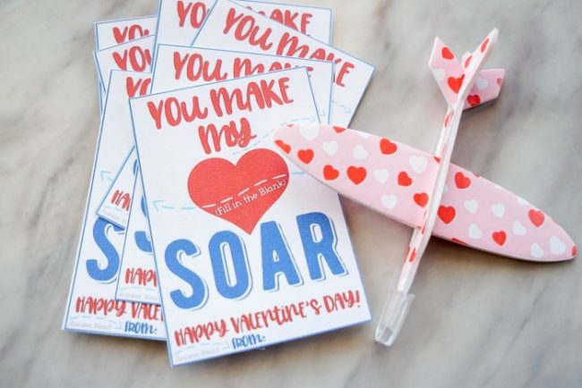 airplane valentines printable