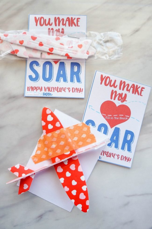 airplane valentines printable