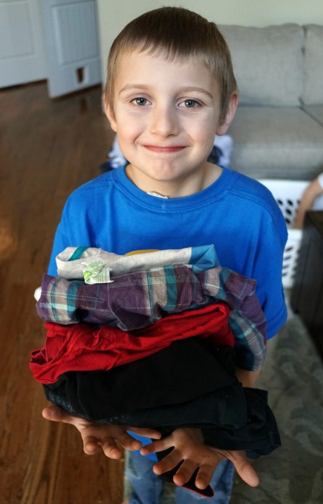 Teaching Kids to Help with Chores laundry helper
