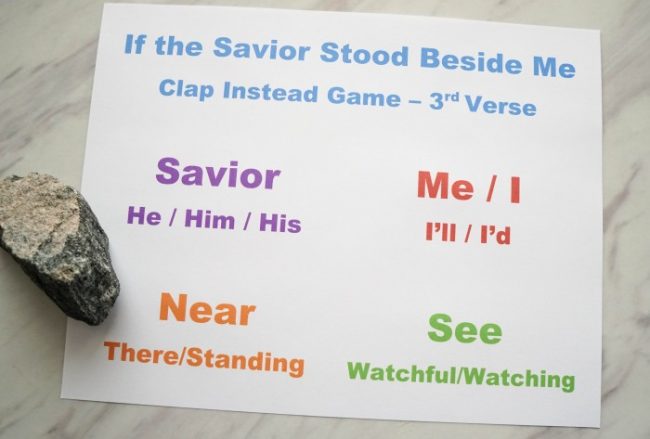 7 Singing Time Ideas: If the Savior Stood Beside Me If the Savior Stood 05119