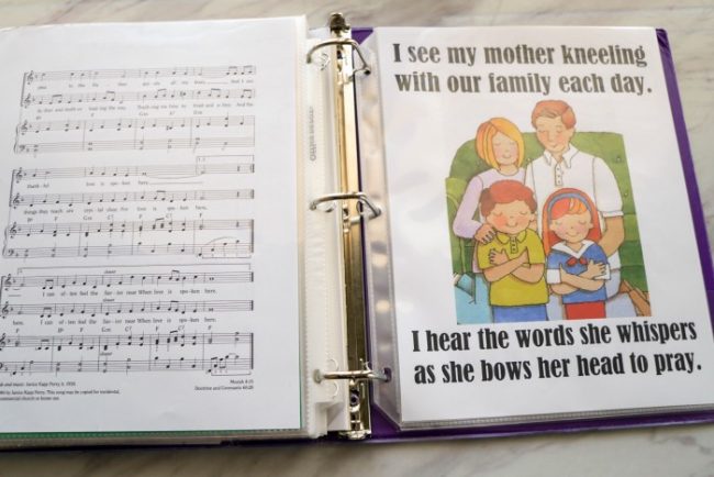 Tips and tricks for easier ways for using  flip charts in Primary. Printable singing time flip charts! So helpful for the Primary music leader / chorister while conducting and learning new songs! LDS printables for new choristers. 