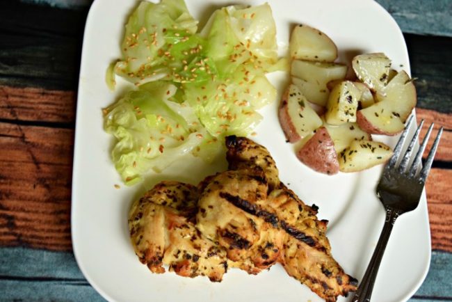 Fire Grilled Chicken & Sesame Cabbage Recipe FireGrilledChicken4