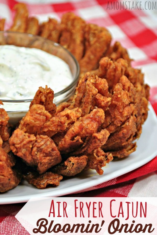 Cajun Bloomin Onion In An Air Fryer A Mom S Take