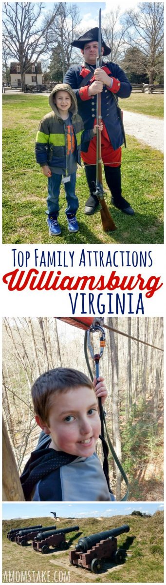 Top Family Attractions to visit in Williamsburg Virginia - with such amazing trip variety from outdoors, thrills, and history the area provides a well rounded vacaction! #travel #williamsburg #virginia #familyvacation