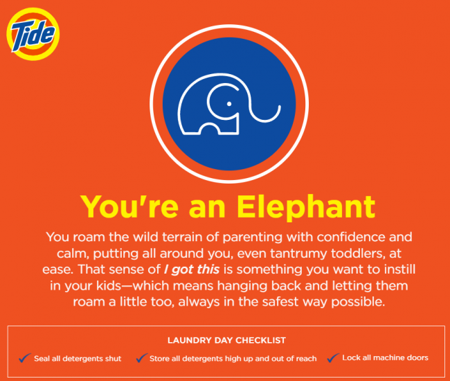 Laundry Tips & Safety Advice from Moms elephant
