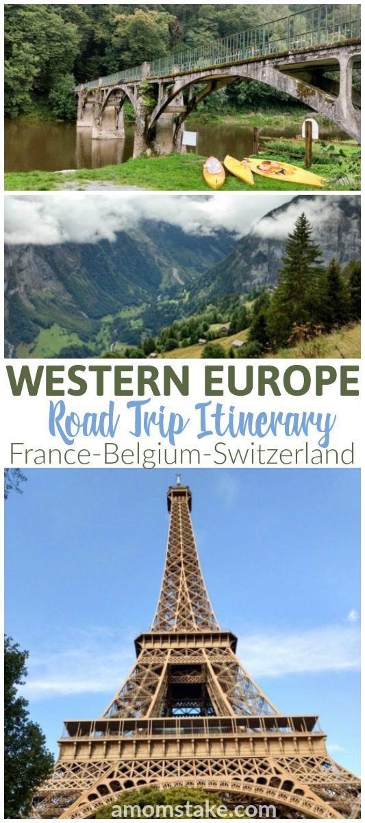 Western Europe Road Trip Itinerary - See this 9 day travel log that's easy to follow to take you through Belgium, Luxembourg, Switzerland, and to Paris France! #travel #roadtrip #europe #paris