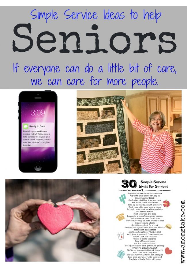 Simple Service ideas to help Seniors #Ad