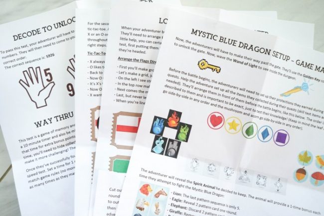 Magic Adventure Printable MagiQuest Game