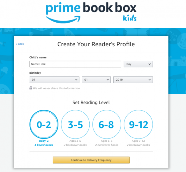 8 Ways To Get Kids Excited About Reading with Amazon's Prime Book Box prime book box signup form