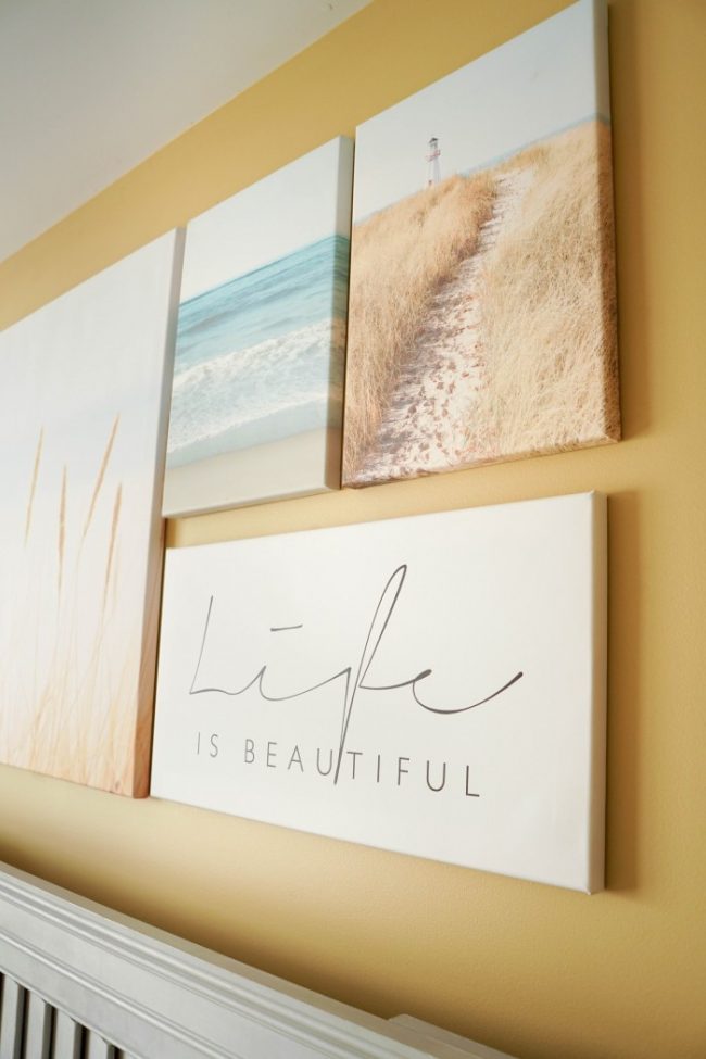 How to Easily Arrange and Hang Canvas Prints + Free Canvas! Canvas 06772