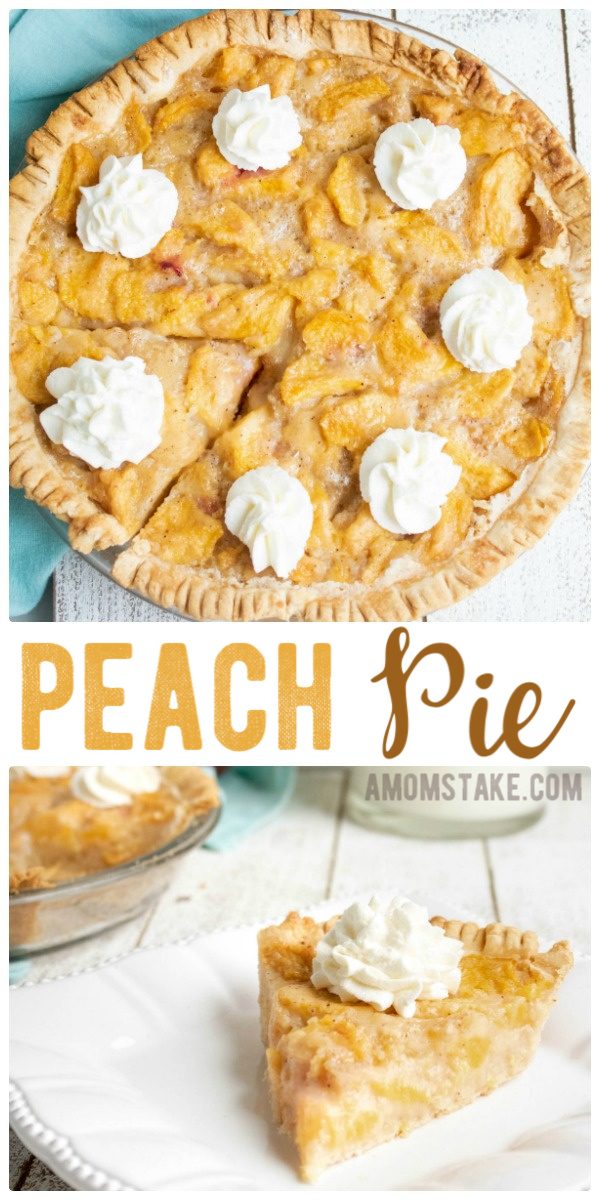 Easy Peach Pie Recipe Peach Pie AMT pin