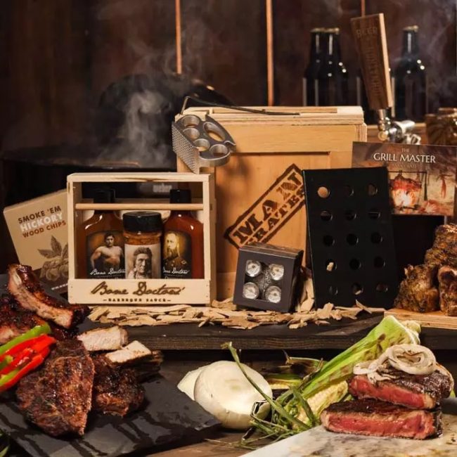 Unique Holiday Gifts for Men grill man crates