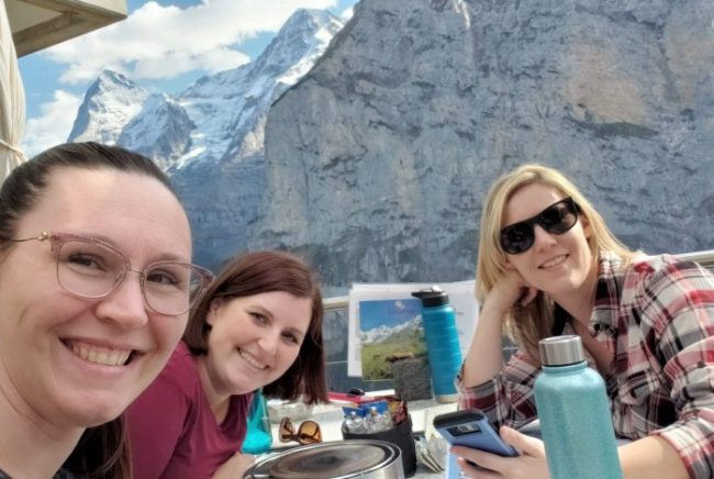 What to do in Switzerland: A 3 Day Switzerland Itinerary lunch in murren