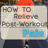 How to relieve post-workout pain