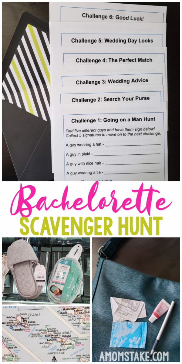 Free & (Clean) Fun Bachelorette Scavenger Hunt Party Printable Bachelorette Scavenger Hunt 1