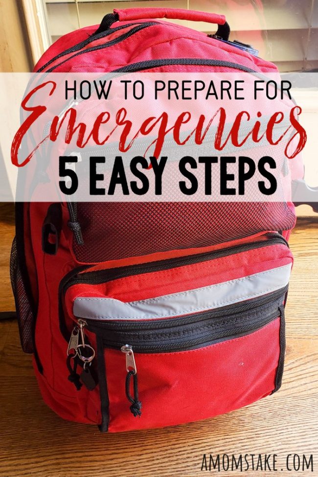 How to Prepare for Emergencies in 5 Easy Steps! 1 How to prepare for emergencies in 5 easy steps! Get started with emergency prep with a 72 hour kit, water storage, and our free printable emergency planning worksheet!