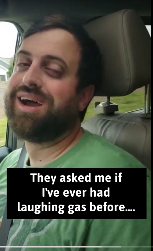 Husband's Funny Wisdom Teeth Removal Aftermath Video & Transcript 1 Husband's Funny Wisdom Teeth Removal Aftermath Video & Transcript laughing