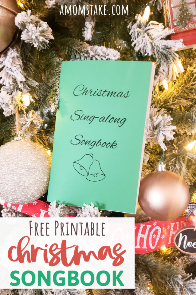 Christmas Songbook - Free PDF Printable! Christmas Songbook Pin