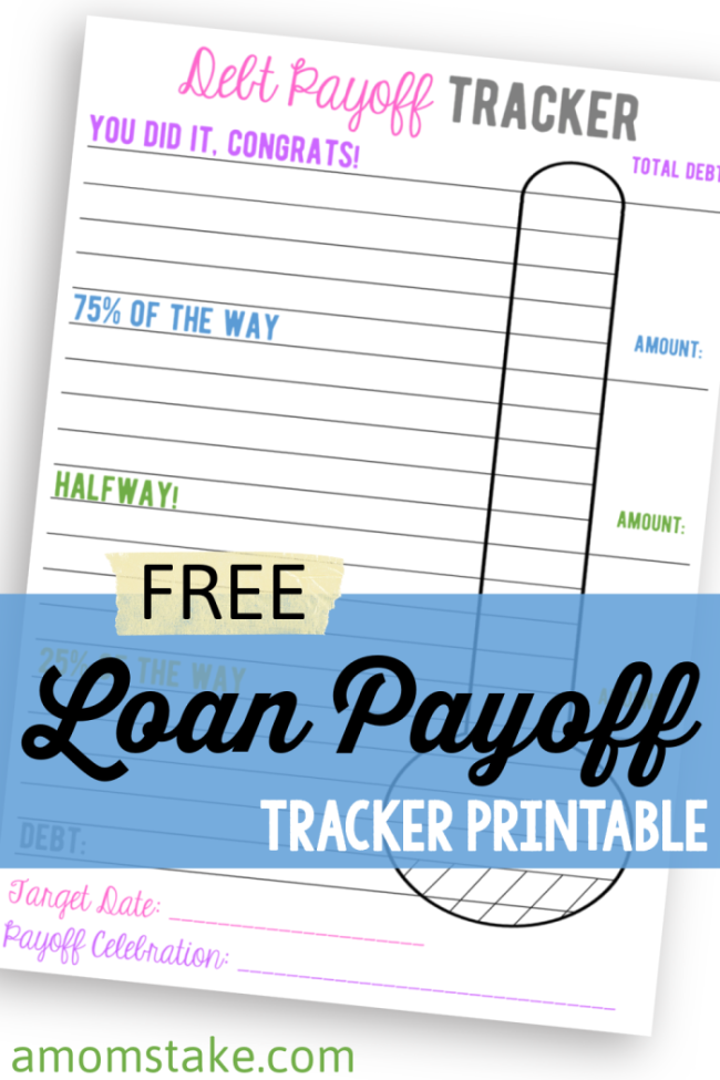 debt payoff tracker printable worksheet