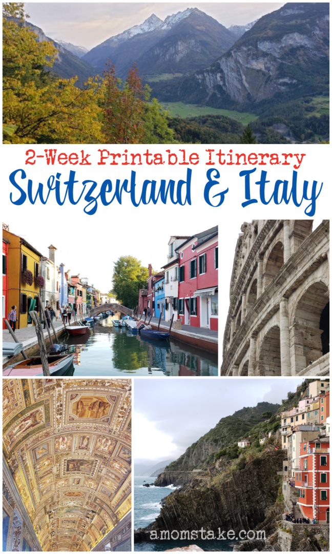 guided tours of switzerland and italy