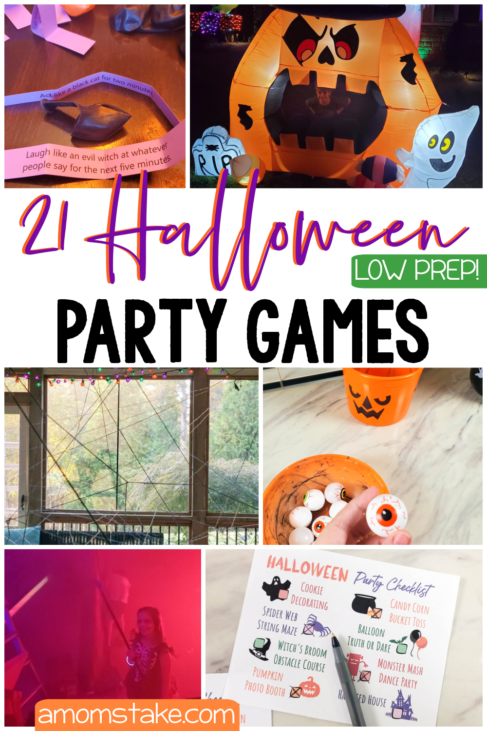 21 Halloween Party Game Ideas and party checklist printable