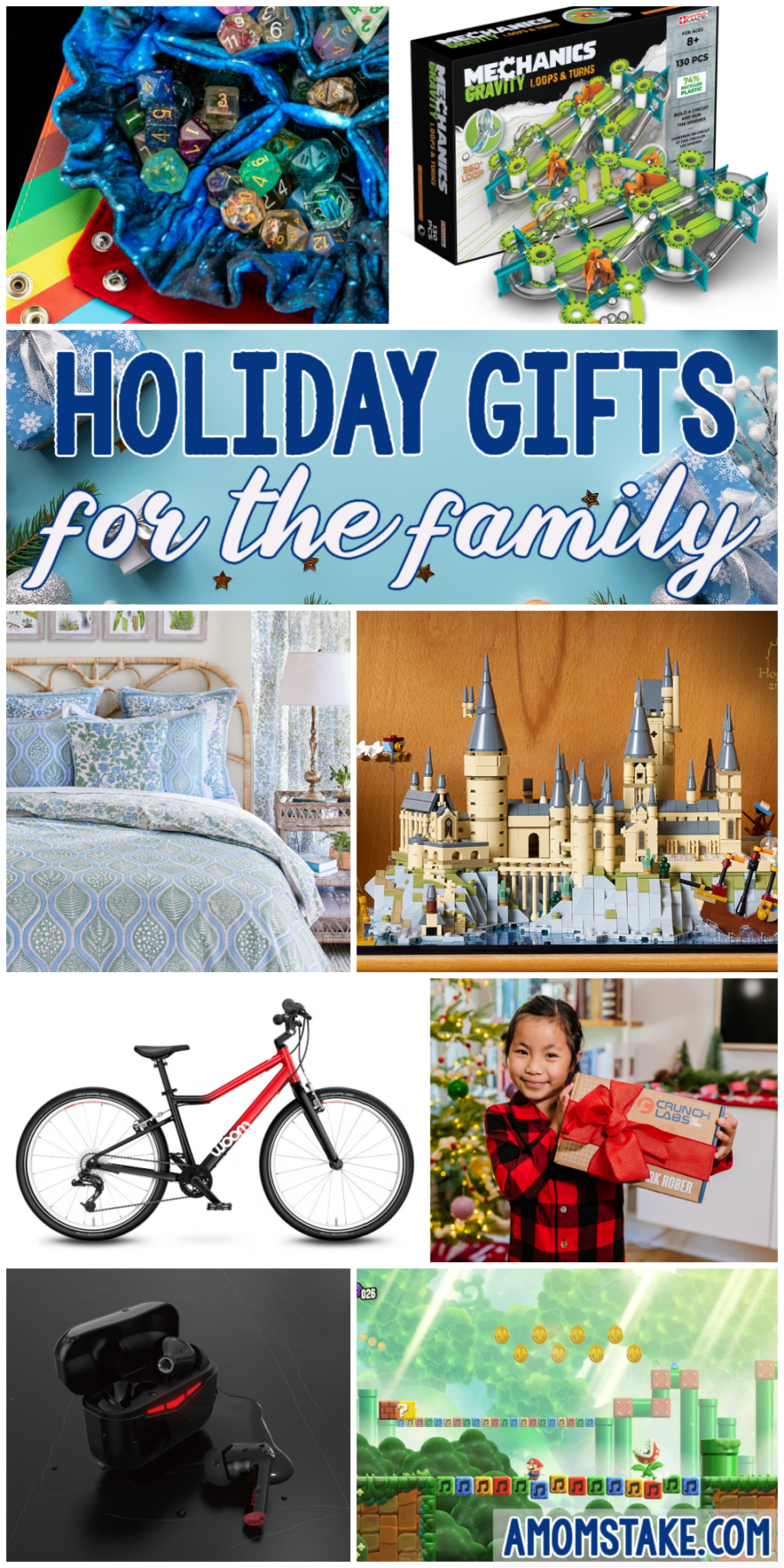Holiday Gift Ideas for the whole family including gifts for kids, gifts for teens, and gifts for adults with presents they will love all year long.